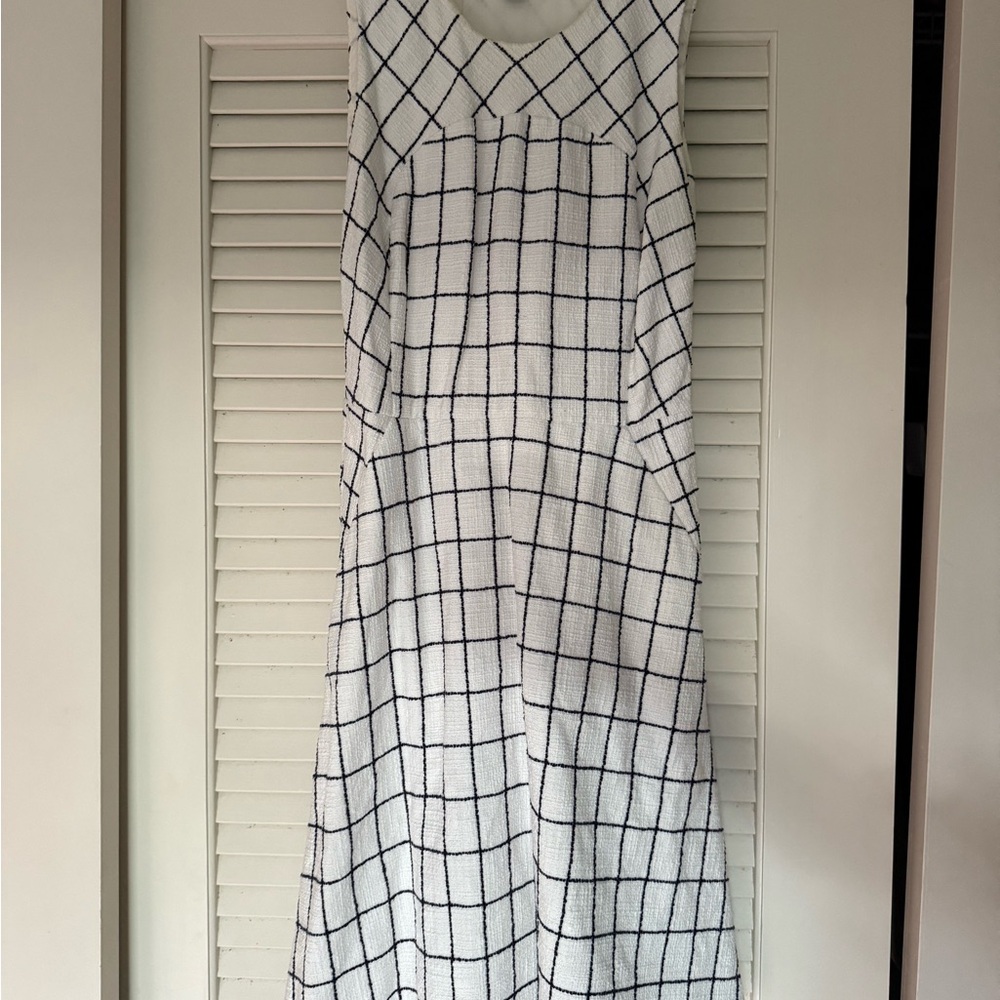 J. Crew White Sheath Halter Midi Dress